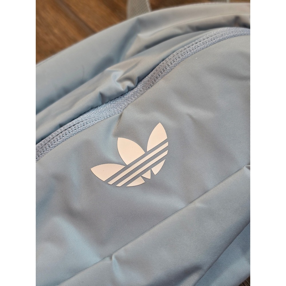 Adidas Originals National Waist Pack Ash Grey White Trefoil Fanny Pack LP11825